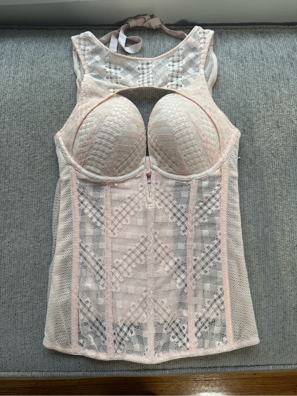 Victoria's Secret One-Piece Lingerie Light Pink